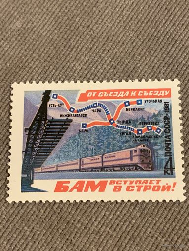 СССР 1981. БАМ