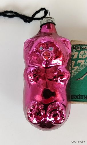 Ёлочная игрушка. Мишка. П-4.