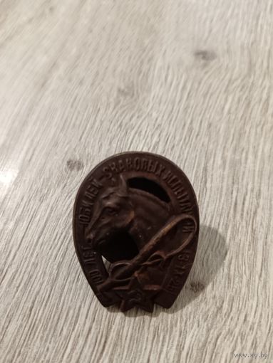 Редкий памятный знак, посвященный сто летию скаковых испытаний проводимых в 1925 году