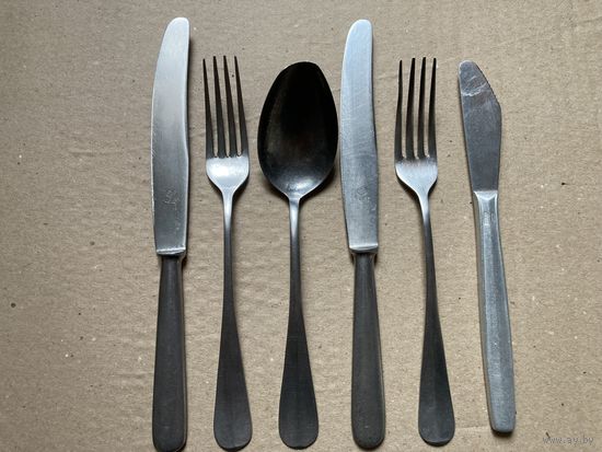 Набор приборов 5 одним лотом.Германия ROSTFRIER "MHC" + бонус небольшой нож