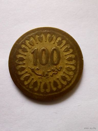 Тунис.100 миллимов1983 г.