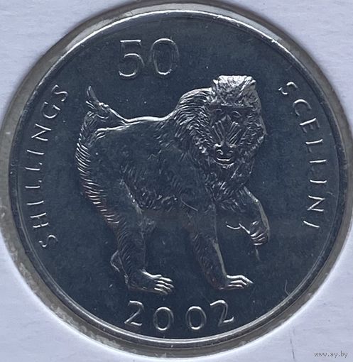 Сомали 50 шиллингов 2002 г. В холдере