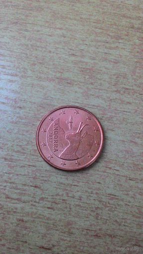 Андорра, 5 евроцентов 2017.