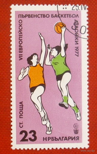 Болгария. Спорт. ( 1 марка ) 1977 года. 2-3.