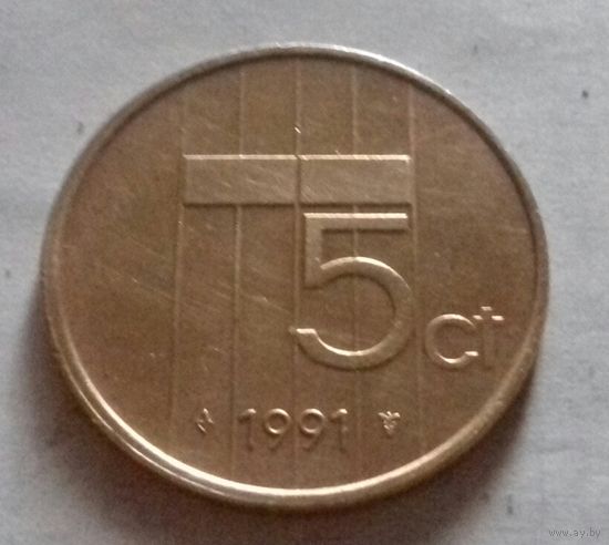 5 центов, Нидерланды 1991 г.