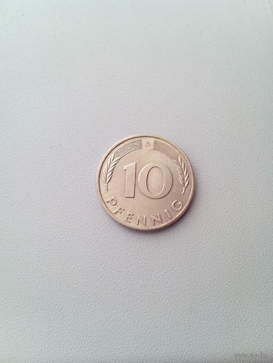 10 пфеннигов 1979 г.(G) ФРГ.