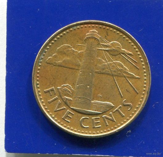 Барбадос 5 центов 1988