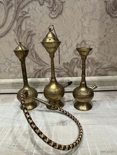 Мини кальян латунь