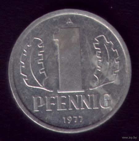 1 пфенниг 1977 год ГДР 20