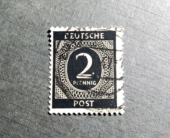 Марка Германия 1946 год Стандарт