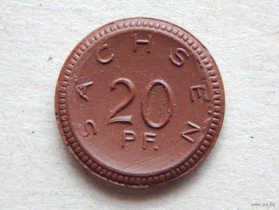 Германия Саксония 20 пфеннигов 1921г.Нотгельд.