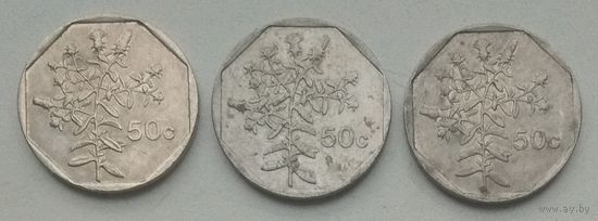 Мальта 50 центов 1992 г. Цена за 1 шт.