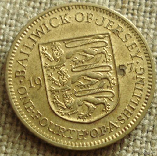1/4 шиллинга 1957 Джерси