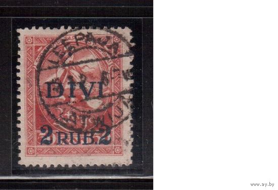 Латвия-1921 (Мих.64)  гаш. , Стандарт, Надп.(2)