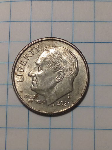 10 центов США 2021 Р год