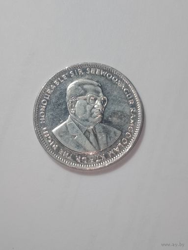 Маврикий 1 рупия 2012 года .