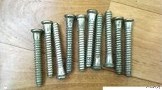 Винты мебельные (7х50 мм)сталь оц для мебели-10 шт