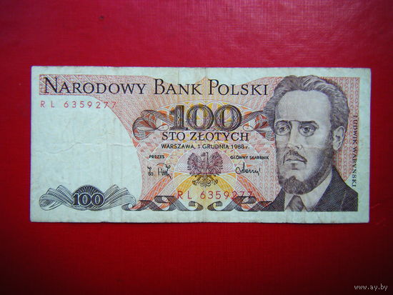100 злотых 1988.