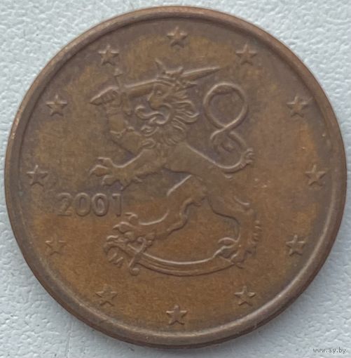 Финляндия 5 евроцентов 2001 г.