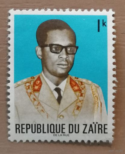 Марка Заир, Конго, президент Жозеф Мобуту, 1973 г.,