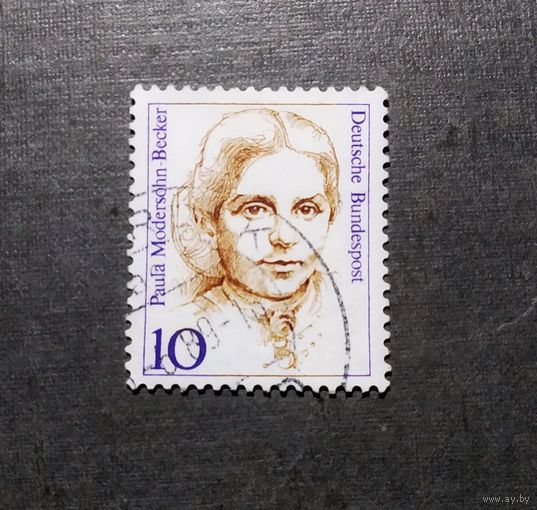 Марка Германия 1988 год Известные женщины