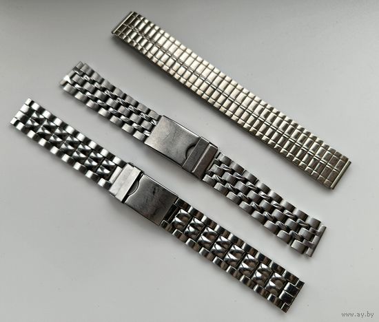 Лот браслетов от часов. С рубля