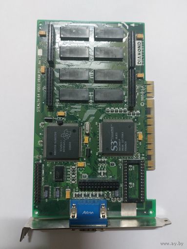 Ретро видеокарта Diamond Stealth 64 VRAM S3 Vision968 PCI ПК