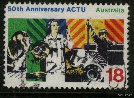 Австралия - 1977 [Mi. 639] Гашеная (AU16)
