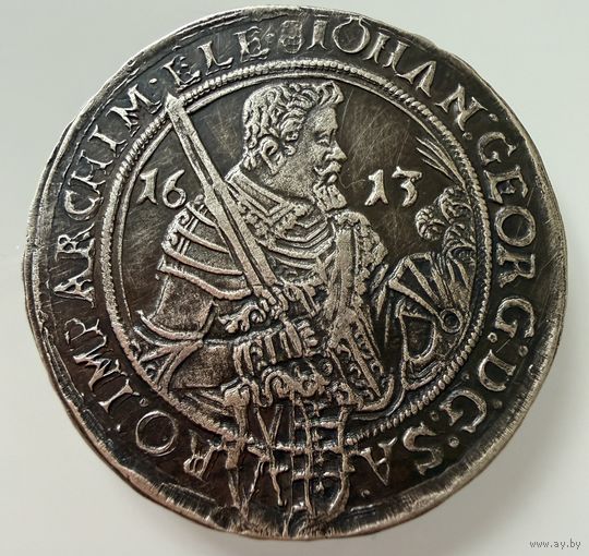 1 талер 1613 года Саксония  Иоганн Георг І. СЕРЕБРО.