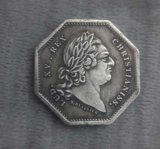 Восьмиугольная монета-жетон Франция.4