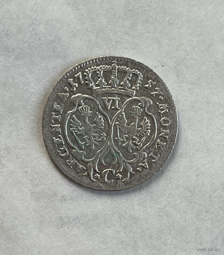 6 грошей 1757