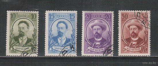 СССР-1940, (Заг.627-630)  гаш.(с клеем)  , А.Чехов(4)