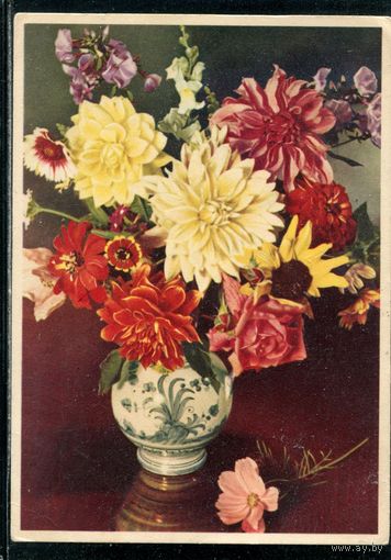 Германия. Цветы. 197. Подписанная