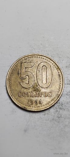 Аргентина 50 сентавос 1994