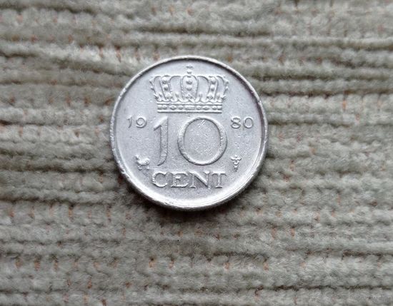 Werty71 Нидерланды 10 центов 1980 петух