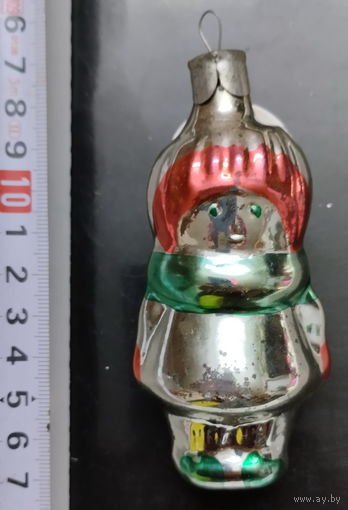 Елочная игрушка Малыш в шарфе-1, 10.5см.