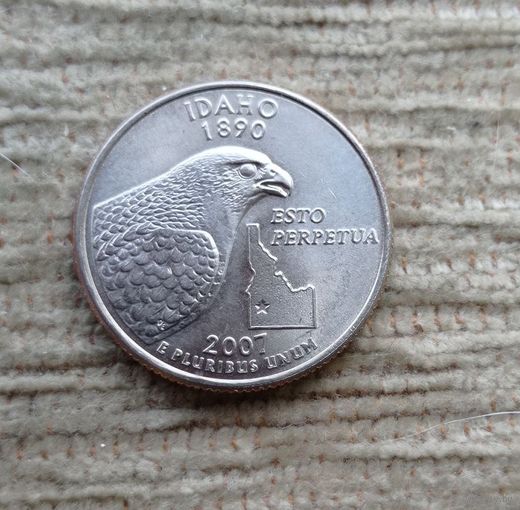 Werty71 США 1 квотер 25 центов 2007 Айдахо Птица