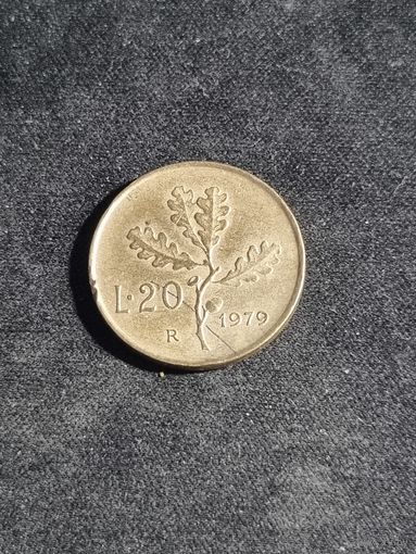 Италия 20 лир 1979( 1 предложение) на АУ