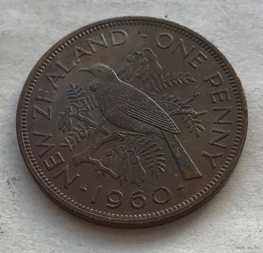 Новая Зеландия 1 пенни 1960 Новозеландский туи Елизавета II