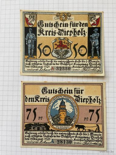 Нотгельд 50-75 пфеннигов Германия-0101