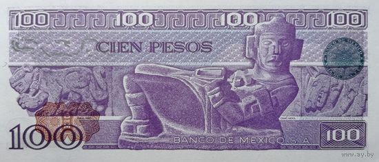 Werty71  Мексика 100 песо 1981 UNC банкнота