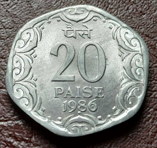 Индия 20 пайс, 1986   Бомбей   ( 2-7-5 )