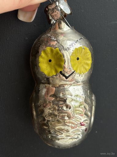 Елочная игрушка сова СССР