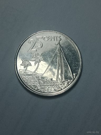 Багамские острова 25 центов  2015 года .