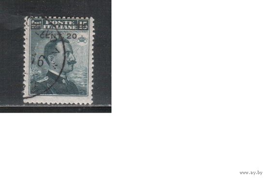 Италия-1916,(Мих.124) гаш. ,  Стандарт, Король,Надп.