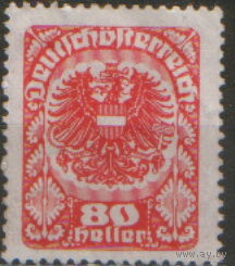 Марка из серии 1920г. Австрия "Герб. Орел"
