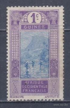 [522] Французские колонии. Гвинея 1913. Культура и быт.Местный мотив.1с. БЕЗ КЛЕЯ.