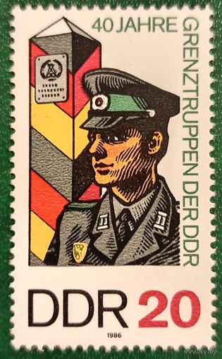 ГДР 1986. 40 летие пограничной службы