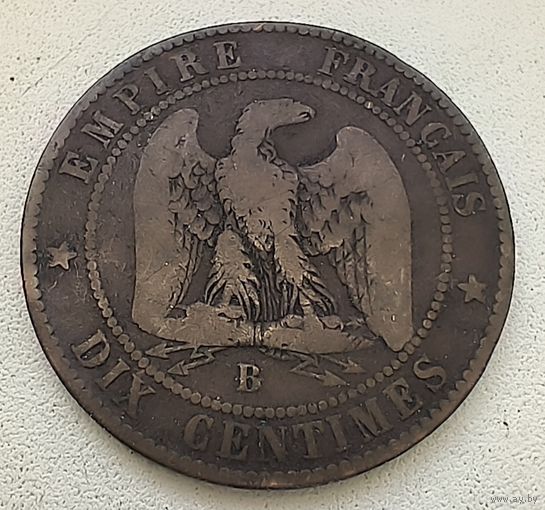 Франция 10 сантимов, 1855 B  4-5-24