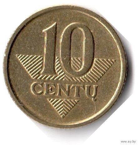 Литва. 10 центов. 2007 г.